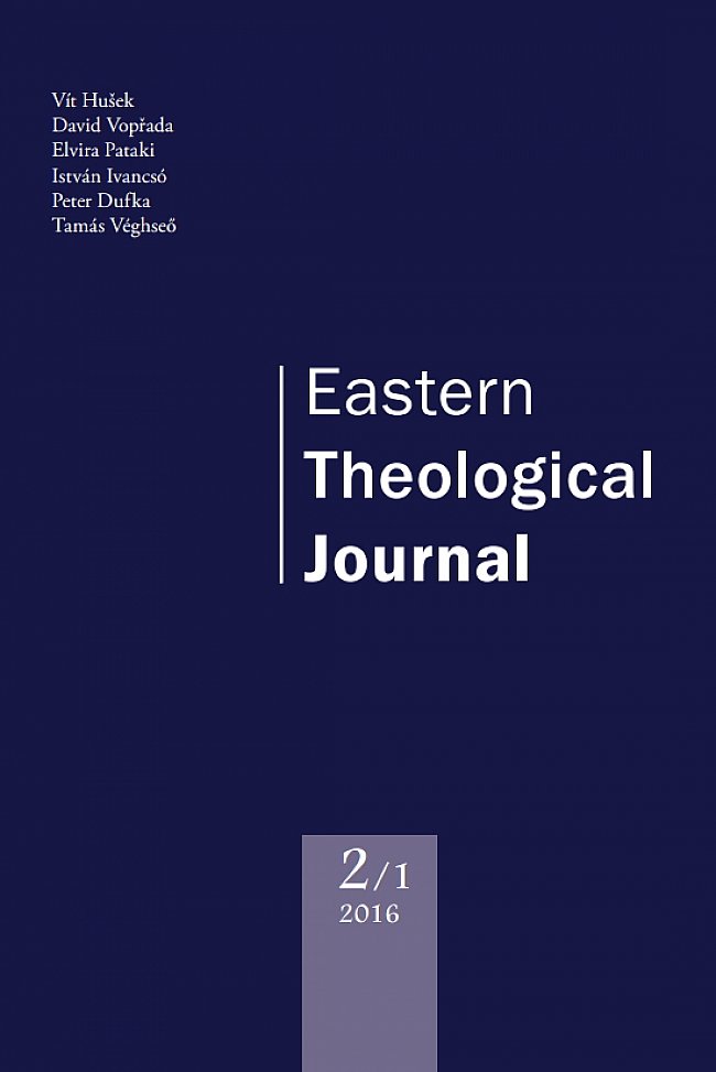 Megjelent az Eastern Theological Journal legújabb száma