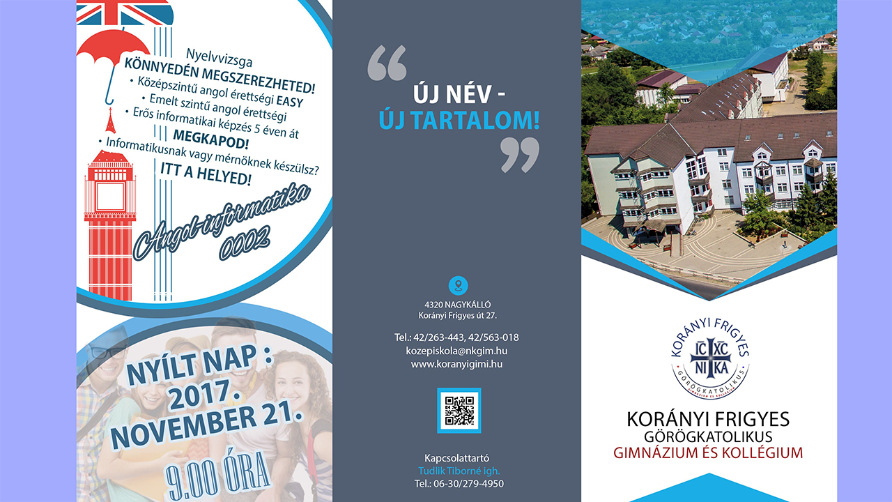 „Új név, új tartalom” – nyílt nap a nagykállói Korányi Frigyes Görögkatolikus Gimnázium és Kollégiumban