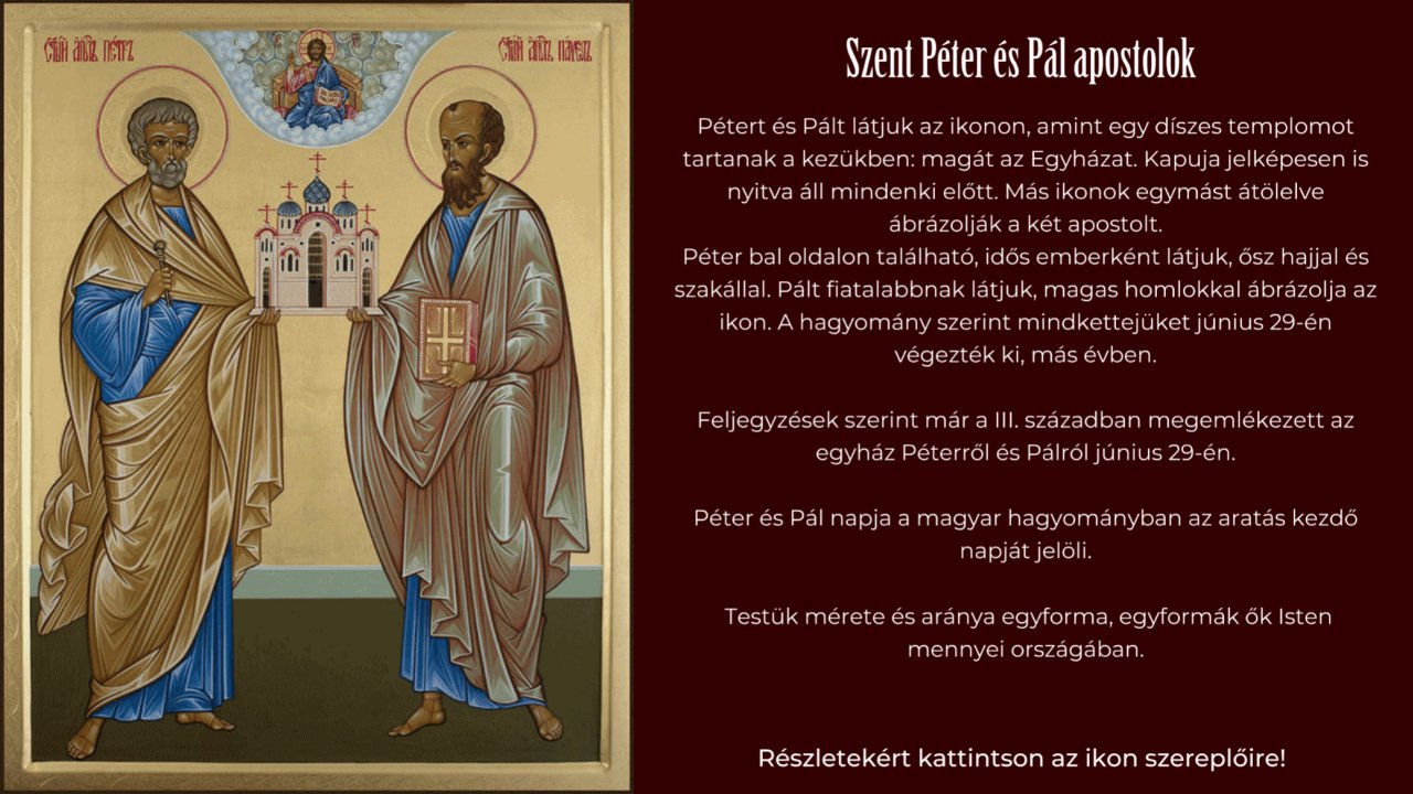 Szent Péter és Pál apostolok – animáció