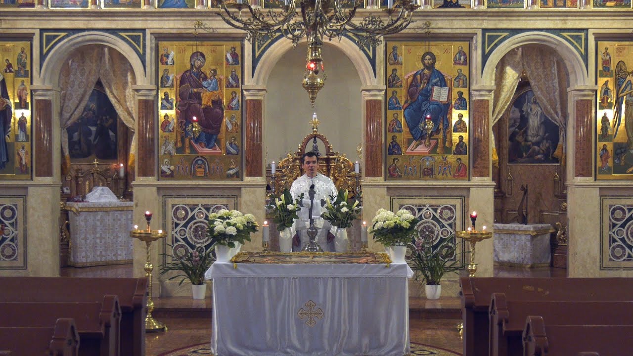 Nagy alkonyati istentisztelet Szent Bazil liturgiájával 2020 Nagyszombatján