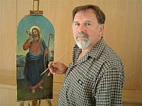 Adományból újjászületett Krisztus-festmény