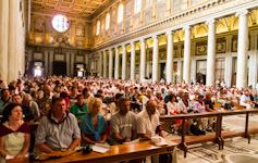 Reggeli istentisztelet a Santa Maria Maggiore bazilikában