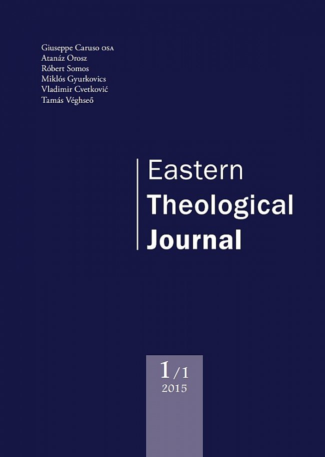 Megjelent az Eastern Theological Journal első száma