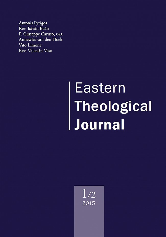 Megjelent az Eastern Theological Journal legújabb száma