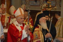 I. Bartolomeosz pátriárka delegációja Szent Péter és Pál római ünnepén