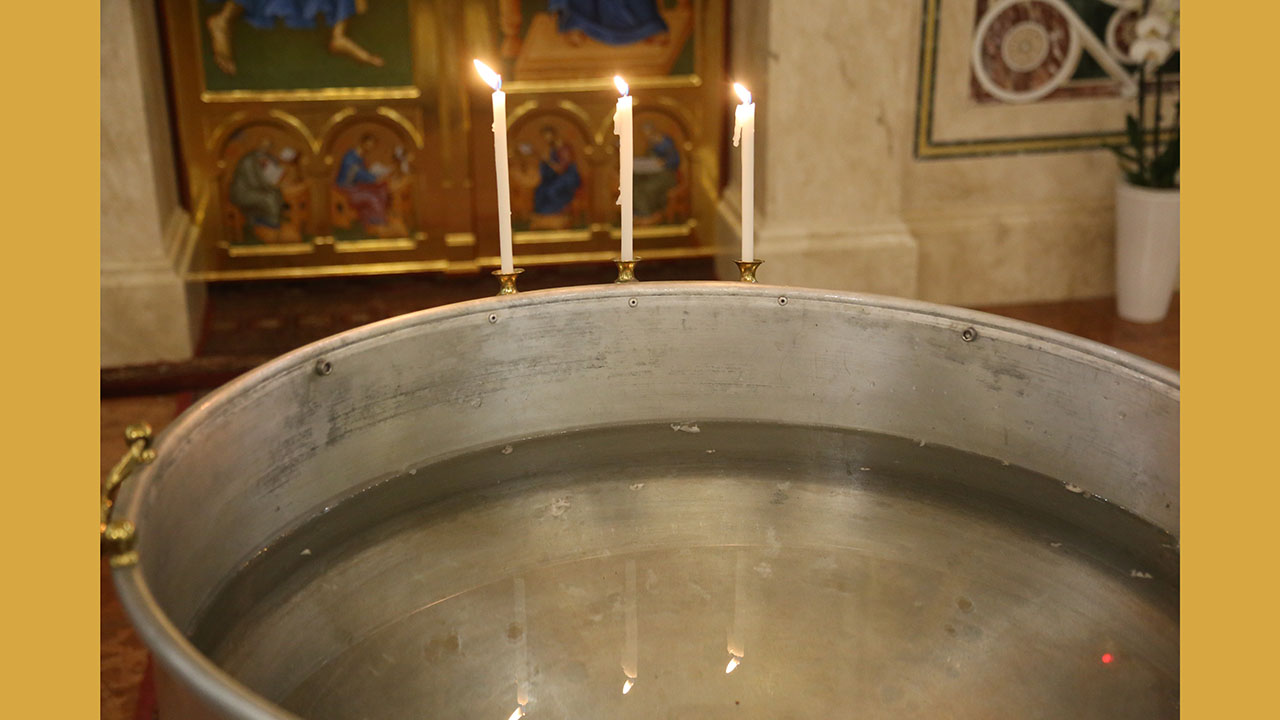 A Szent Miklós-székesegyház szertartásrendje vízkereszt ünnepén