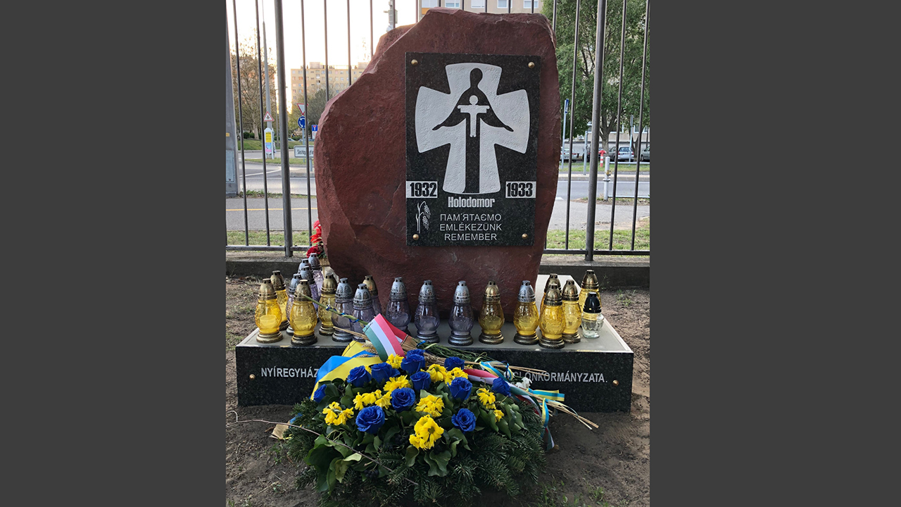 Holodomor – Emlékkövet kaptak a nagy ukrán éhínség áldozatai Nyíregyházán