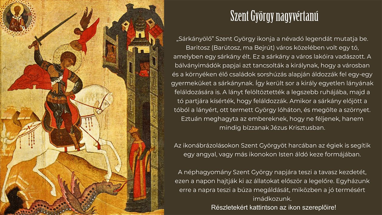 Szent György nagyvértanú – animáció