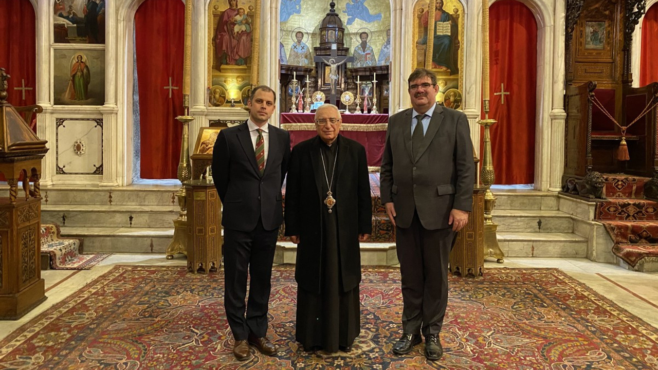 A melkita pátriárka kitüntetéssel ismerte el a Magyar Máltai Szeretetszolgálat közel-keleti munkáját