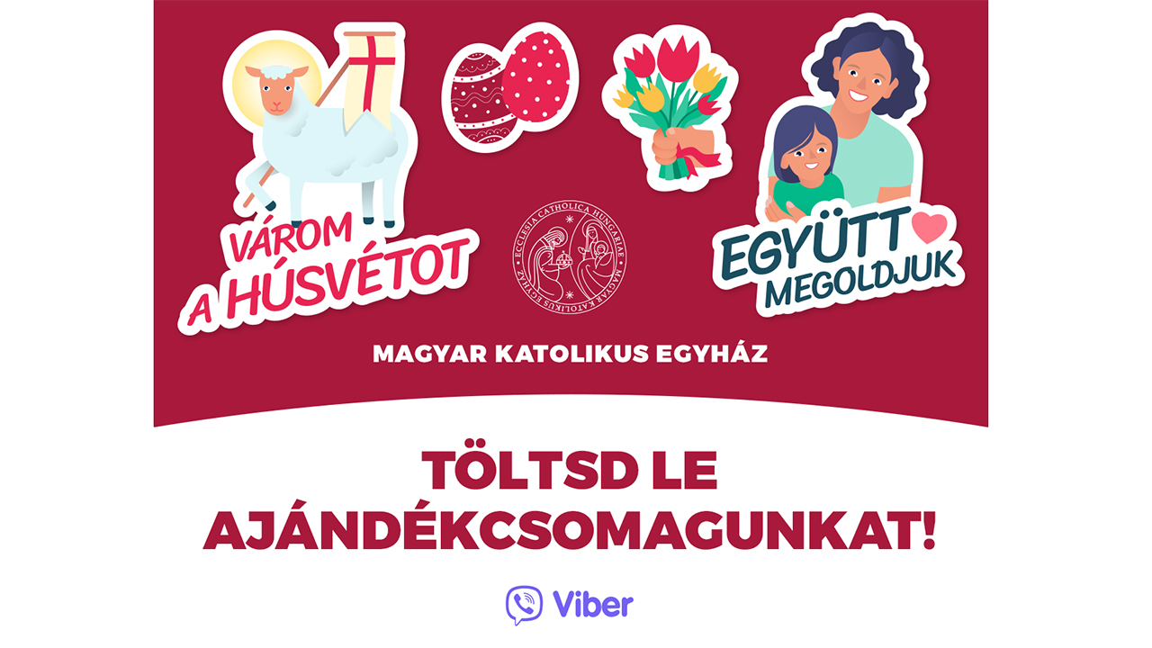 Idén tavasszal is ingyenesen letölthető Viber-matricacsomaggal kedveskedik a Katolikus Egyház