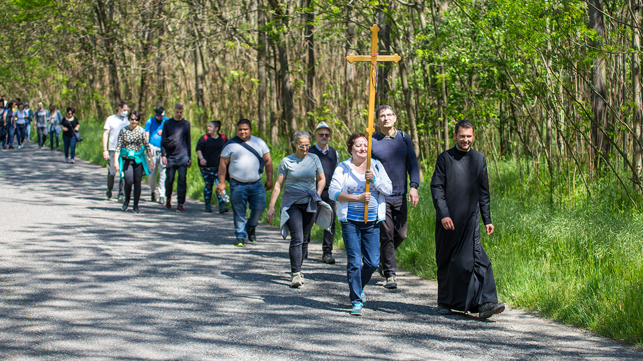 Máriapócs körül, a boldogságok útján zarándokoltak a püspökség munkatársai