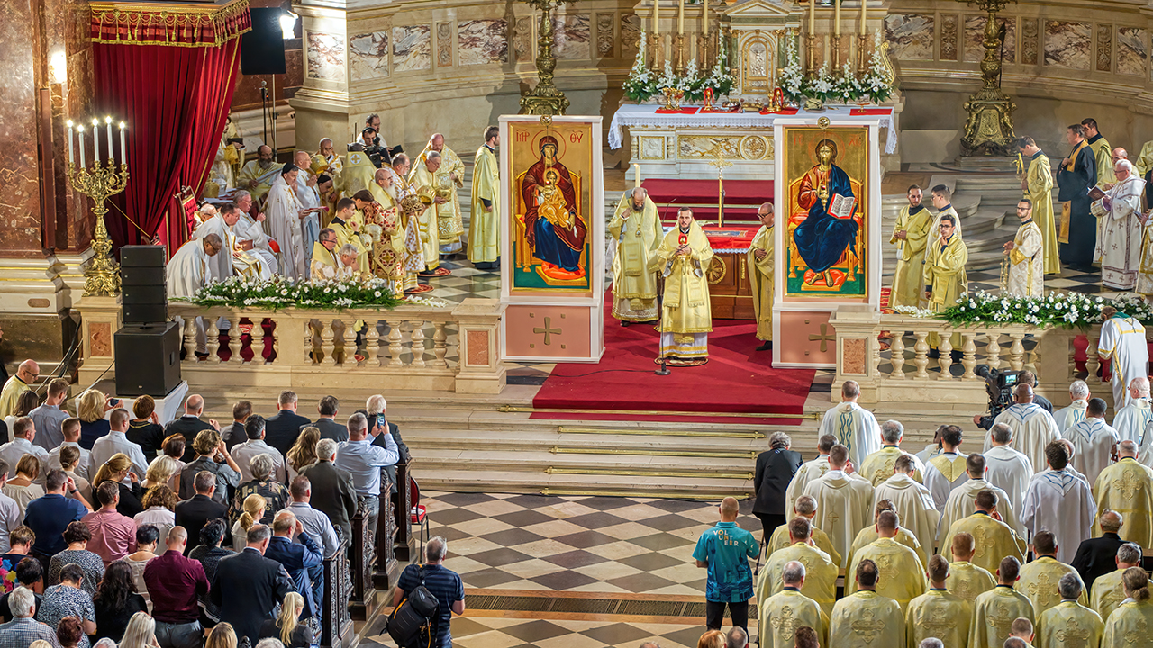Ünnepi Szent Liturgia a Szent István-bazilikában