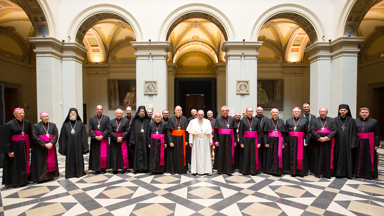 A Szentatya találkozója a magyar püspökökkel