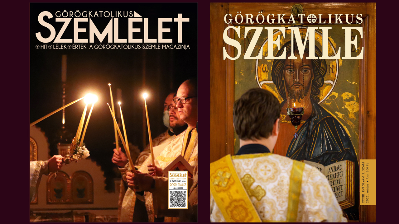 Friss görögkatolikus kiadványok: a májusi Szemle, és a negyedéves Szemlélet magazin legújabb számai a kegytárgyboltokban kép