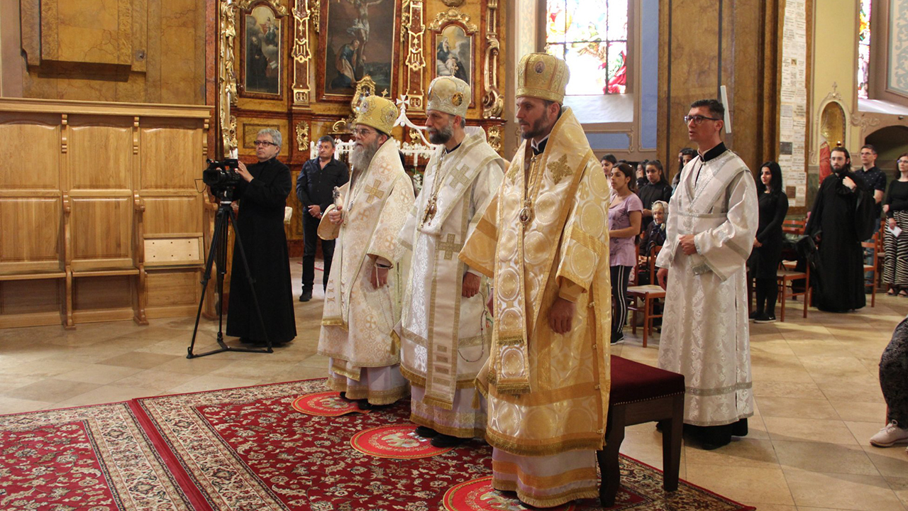 Az én békémet adom nektek – három görögkatolikus püspök imádkozott a békéért Máriapócson kép