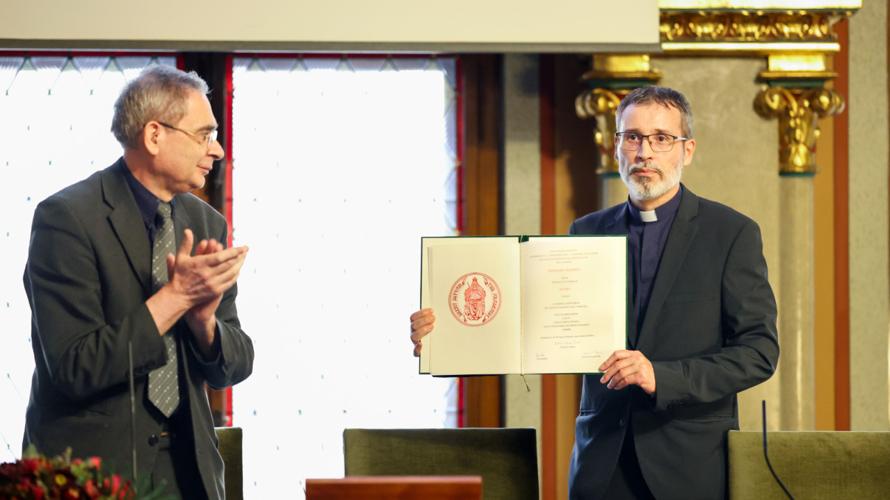 Véghseő Tamás székfoglaló előadása a Szent István Tudományos Akadémián
