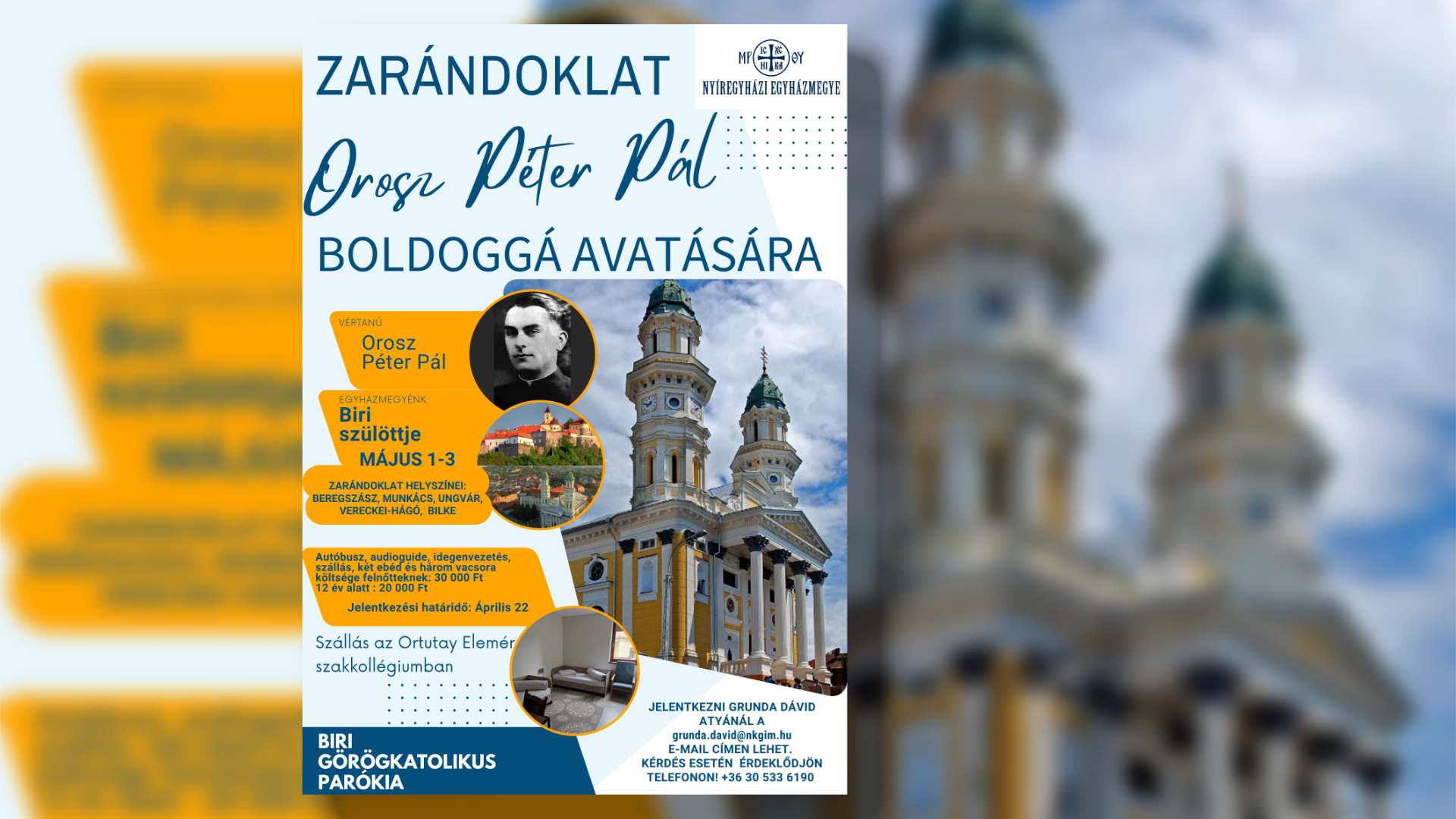 Zarándoklat Orosz Péter Pál boldoggá avatására