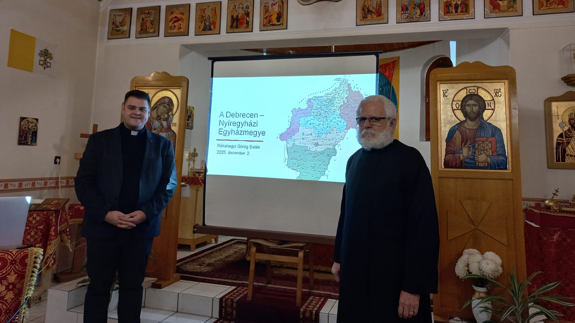 Az év utolsó Rókahegyi görög estéjén az egyházi közösségek közül a Debrecen-Nyíregyházi Egyházmegyét mutatták be