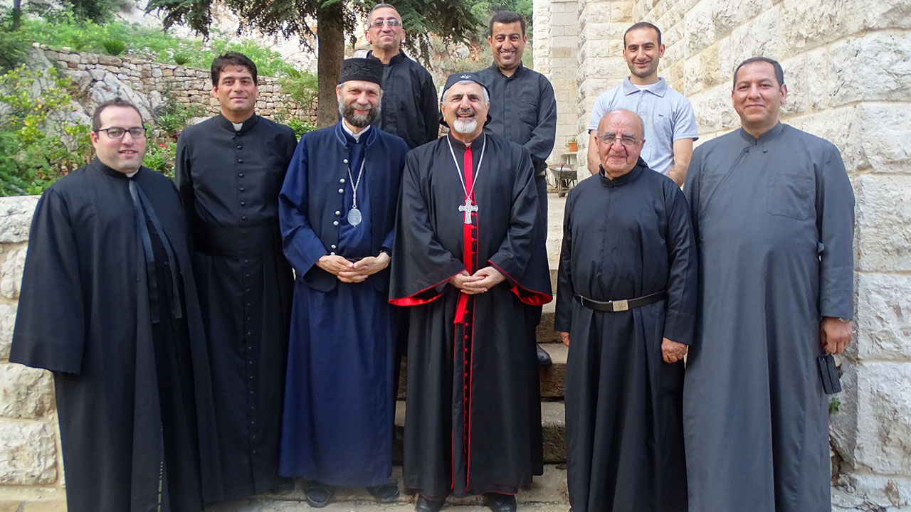 A szír katolikus egyházfővel találkozott Fülöp atya