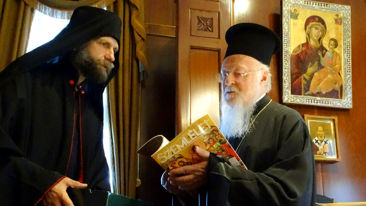 Bartolomeosz konstantinápolyi ortodox pátriárkával találkozott Fülöp atya