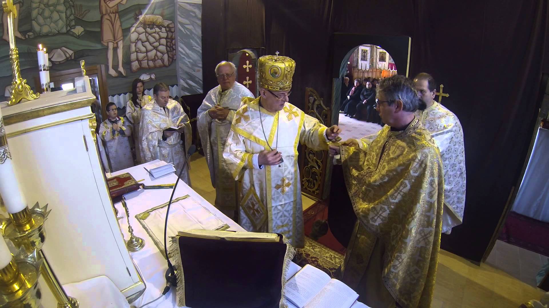 Szent Liturgia Nyíracsádon, Keresztes Szilárd püspök atya vezetésével